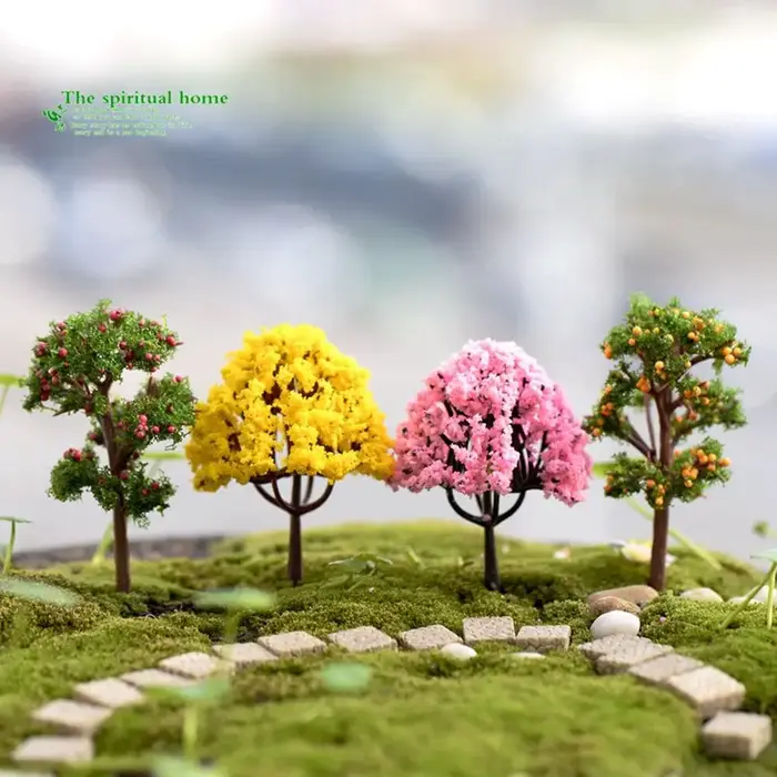 Arbre à fleurs miniatures pour décoration de maisons