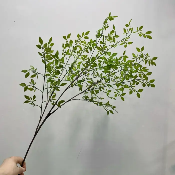 Fleur verte artificielle Nandina, 110cm, décoration de mariage, de Studio, aménagement paysager d'hô