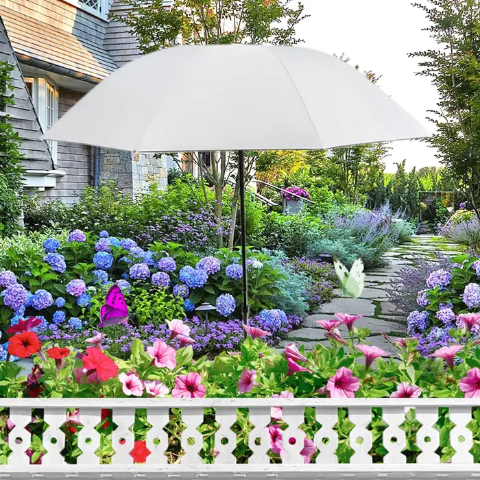 Parasol pour plantes avec piquet métallique