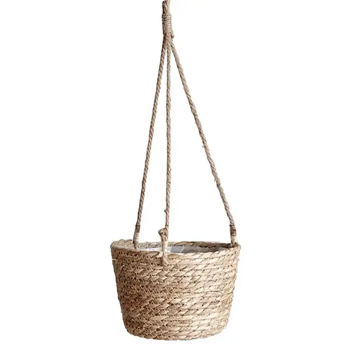 Jardinière suspendue en macramé