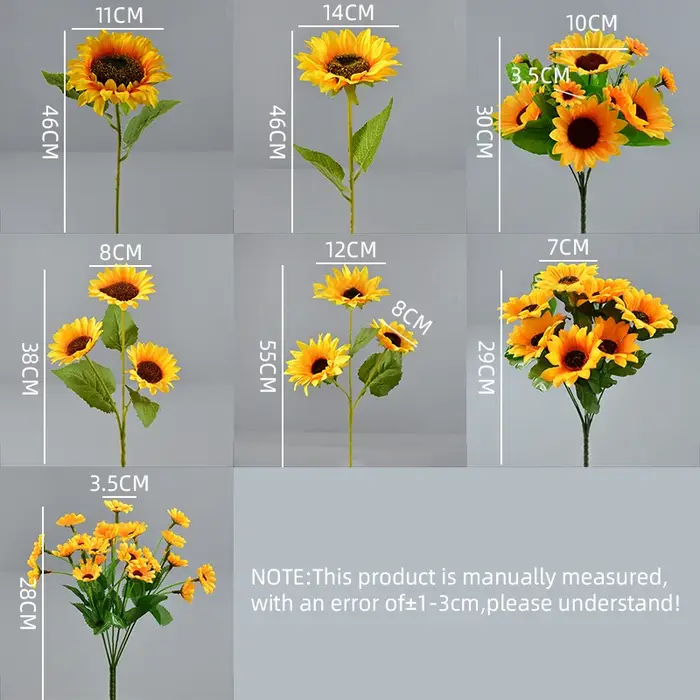 Bouquet de tournesol artificiel en soie