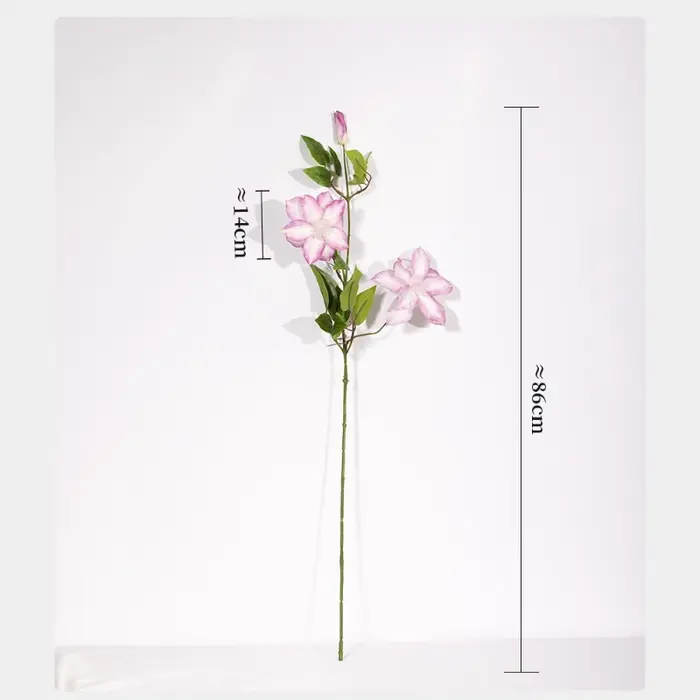 5 pièces de fleurs artificielles en plastique de 86 cm