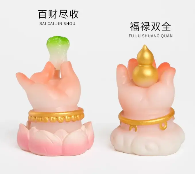 Petit ornement main de Bouddha – Attirer la Fortune