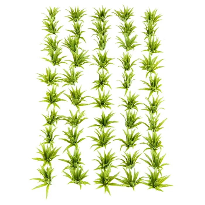 50pcs arbustes verts modèle de buisson plantes artificielles chemin de fer jeu de guerre parc Diorama paysage HO 3.5 cm