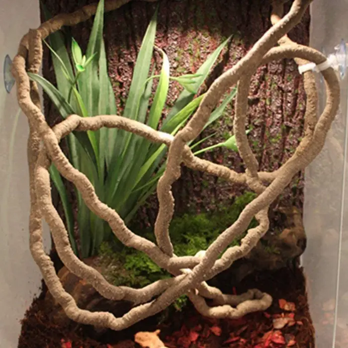 Vignes de reptiles flexibles artificielles