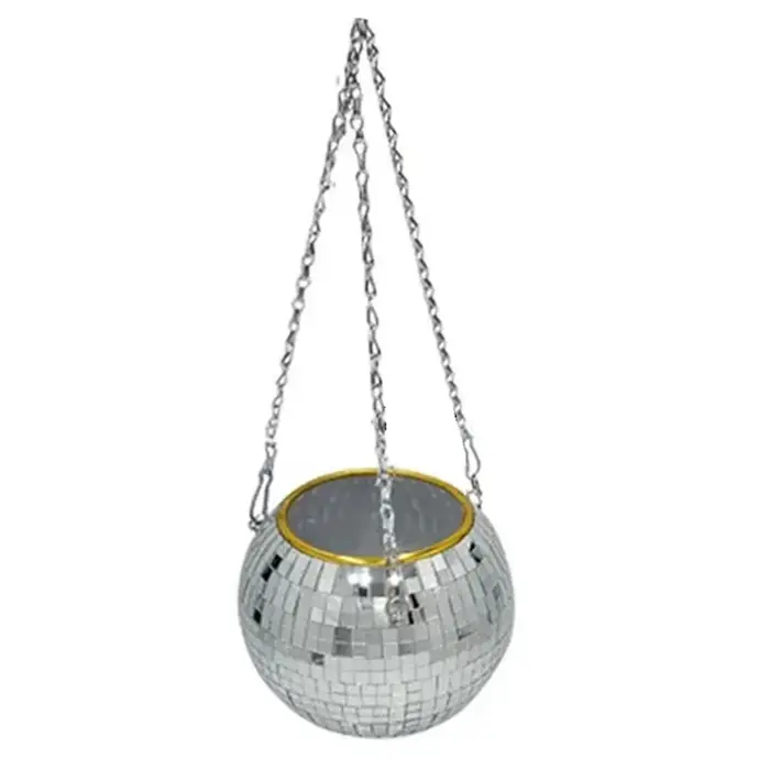 Chang Ball-Pot de Fleur Rond en Plastique avec Miroir, pour Plantation de Plantes Succulentes, 10cm