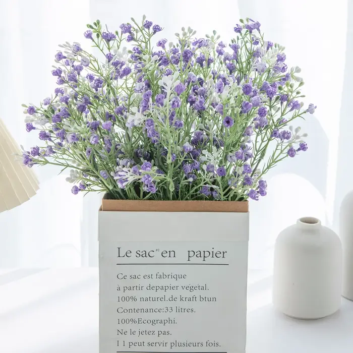 1pc fleurs artificielles plantes gypsophile mariage Bouquet de mariée maison chambre Vase Table jardin bricolage cadeaux photographie accessoires Decora