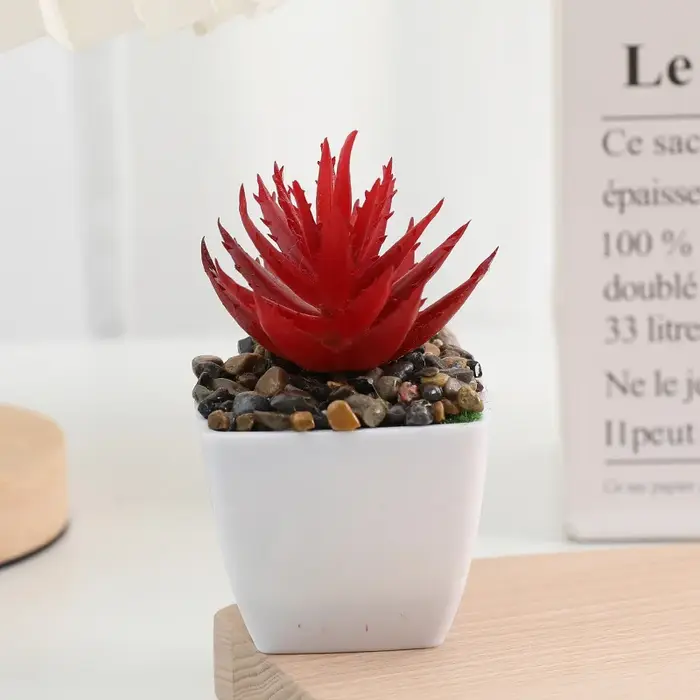 Mini Simulation succulente plante verte en pot décoration