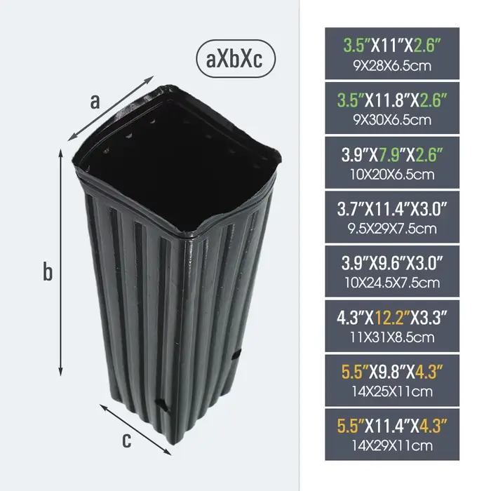Pot d'arbre carré avec trous de Drainage
