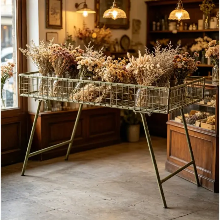Support de plantes en métal de style nordique moderne