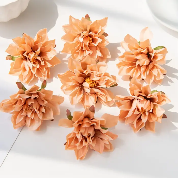10/20 pièces 7CM fleurs artificielles soie étamine Gerbera maison mariage décor extérieur jardin Scrapbook Roses arc Festival artisanat couronne