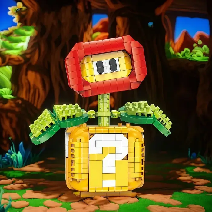 MOC-Tree Supers Chomper Flower Brothers Bouquet Perpetual Home Decoration Plant Potted Model Buildin