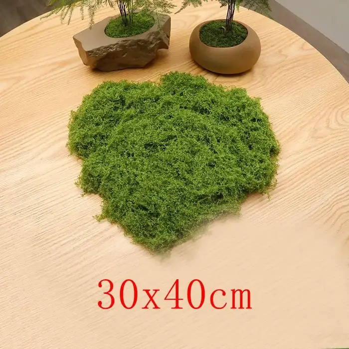 Fausse mousse verte artisanale, bricolage, mousse artificielle, fausse aide, plante verte, maison, c