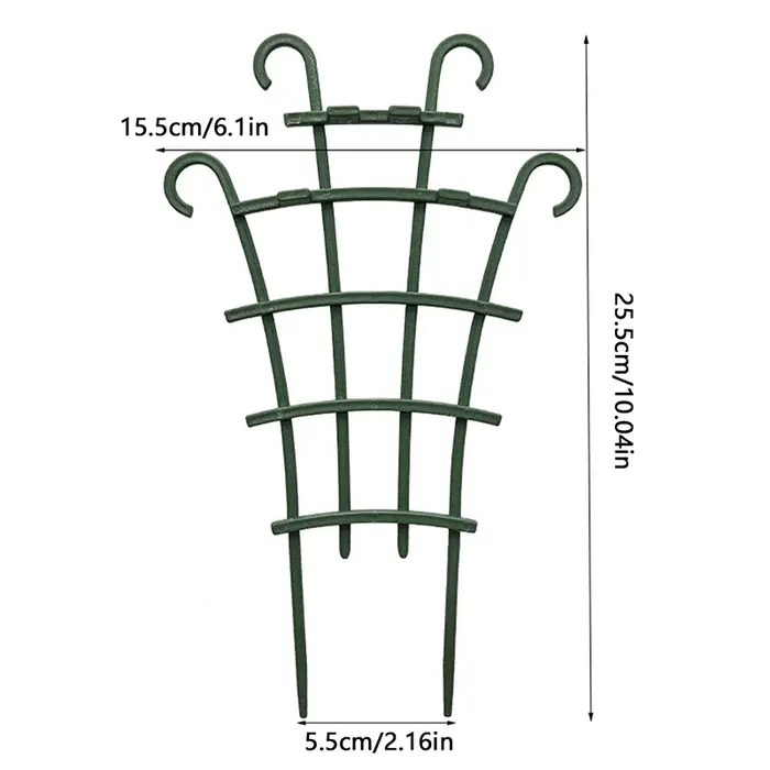 Mini support de fleurs d'escalade, 2 pièces, support de balcon, radis vert, rose, vigne, tige de sup