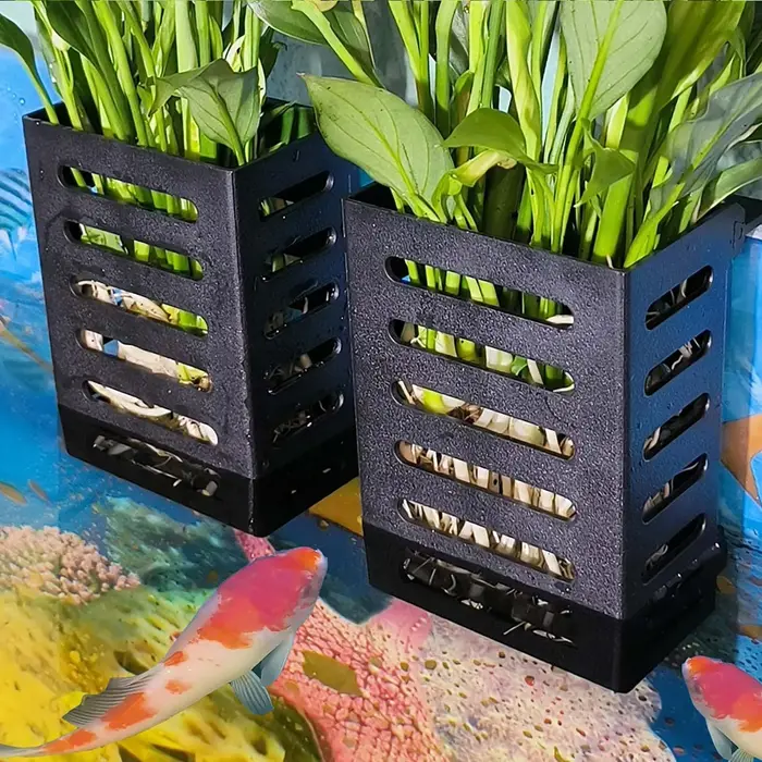 Support de plante d'aquarium en plastique