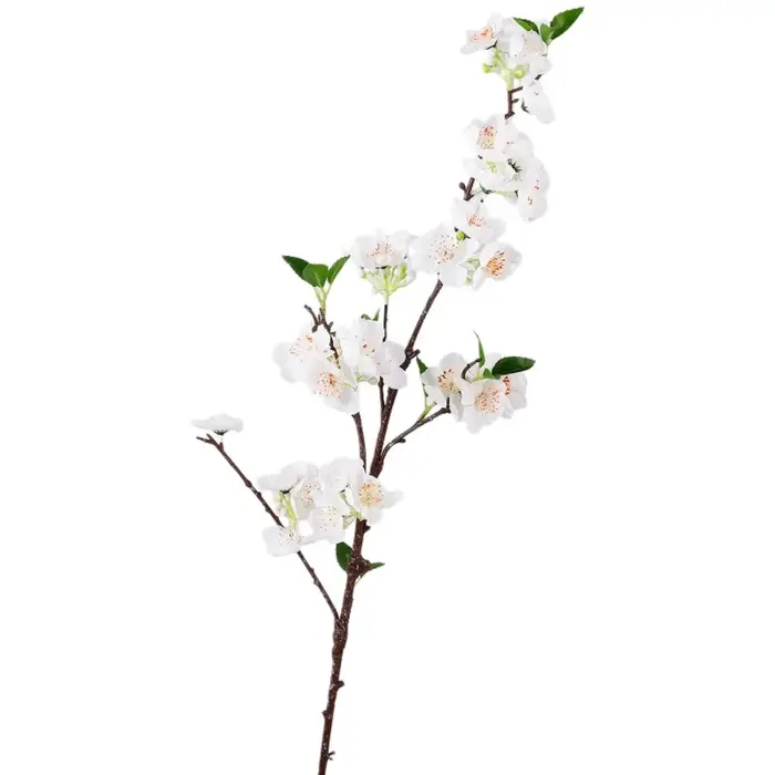 Fleurs artificielles de prunier à toucher réel, fleurs de prunier faites à la main, simulation de fl
