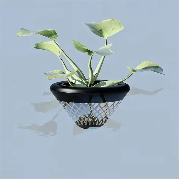 Pot de fleurs flottant pour culture hydroponique