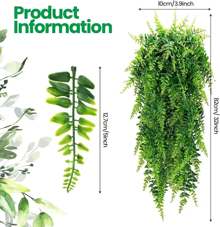 Plantes artificielles suspendues