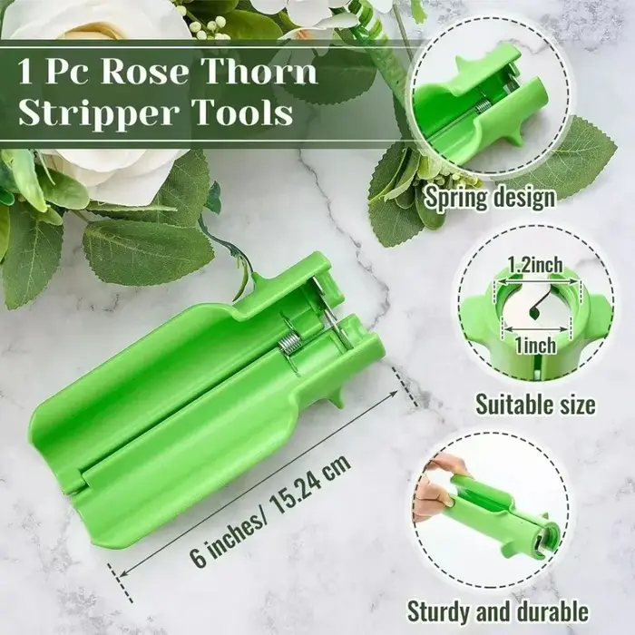 1 pièce Outil à éliminer les épines de rose, Dispositif de déépinoisage de roses, Convient aux fleuristes et à un usage domestique