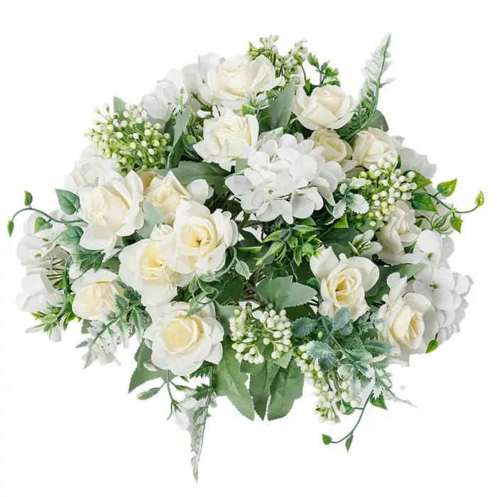 Fleur artificielle soie gardénia hortensia saint valentin mariage Bouquet de mariée maison Table Vas