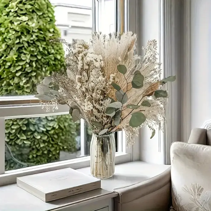 Bouquet de fleurs séchées naturelles pour la décoration intérieure de la maison moderne