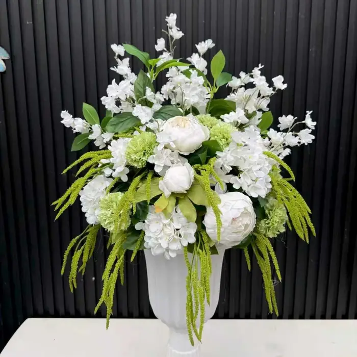 Boule de fleurs artificielle de luxe personnalisée pour décoration de mariage, centre de table, arra