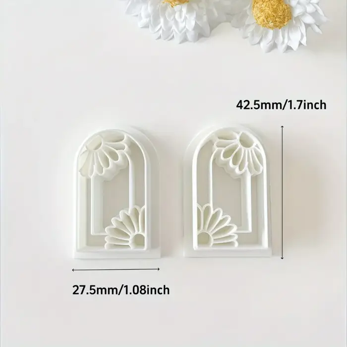 Moule à motif floral pour pétale de fleur en argile polymère
