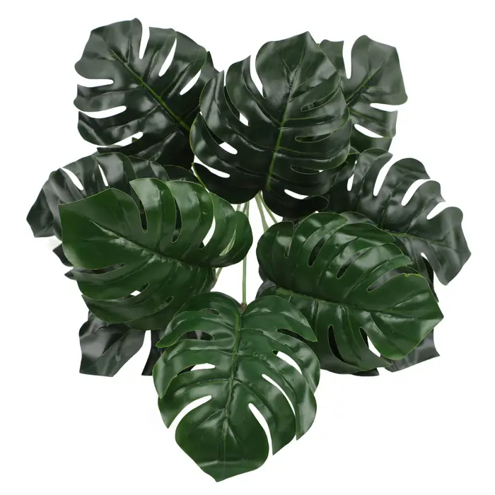 Uflower 42-54 cm grande plante Monstera artificielle feuille de tortue avec Protection UV pour extérieur intérieur maison jardin bureau décor