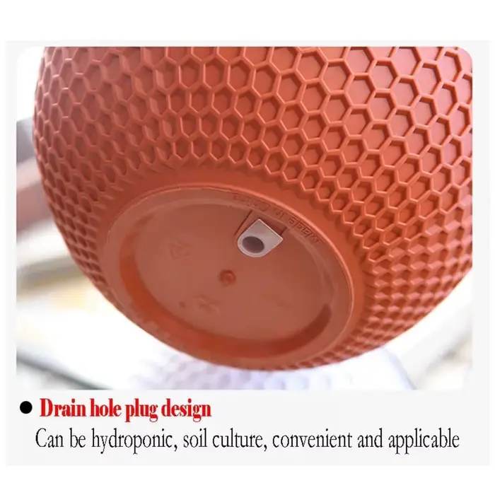 Nouveau pot de fleurs en plastique imitation tressage