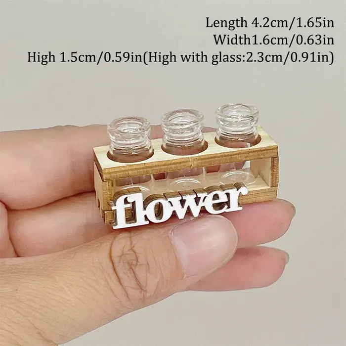 Vase à fleurs hydroponique l'inventaire en bois