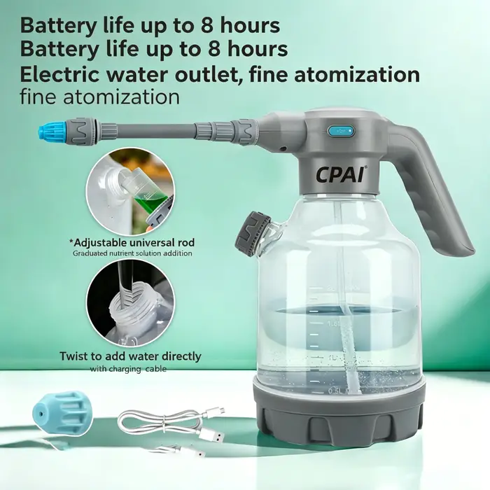 Arrosoir électrique rechargeable pour arroser les fleurs