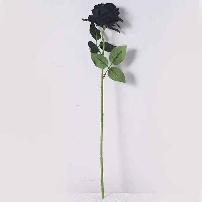 Fleurs artificielles Rose bordeaux noir
