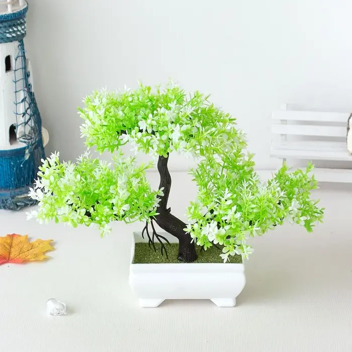 Bonsaï Artificiel en Pot Rose