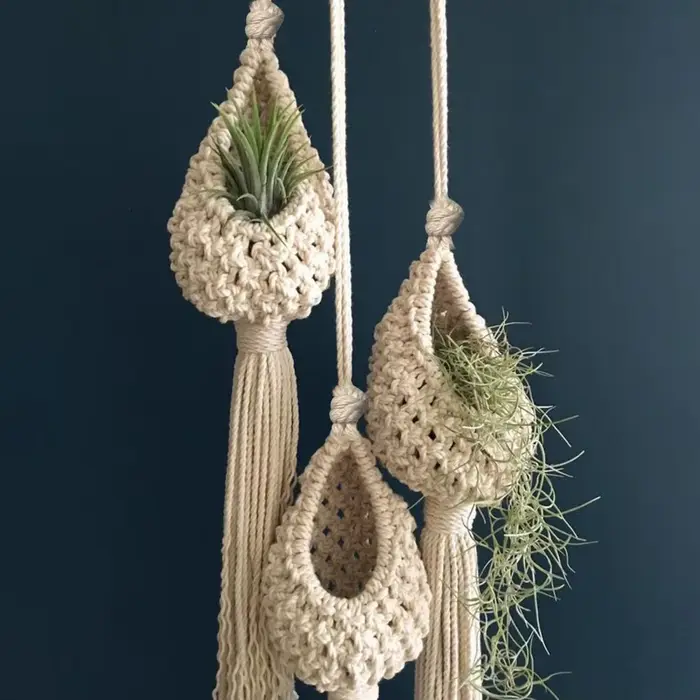 Mir en macramé fait à la main pour la décoration intérieure