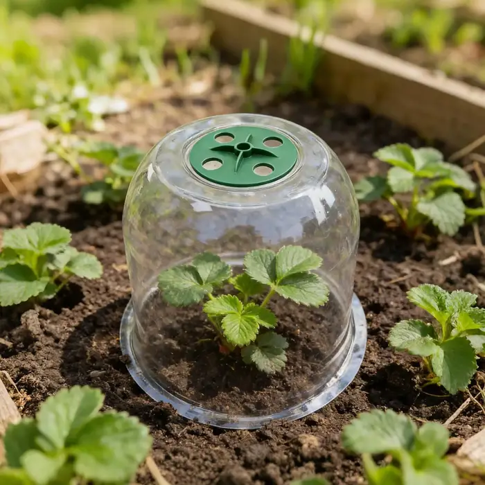 Housses de protection transparentes pour plantes d'hiver