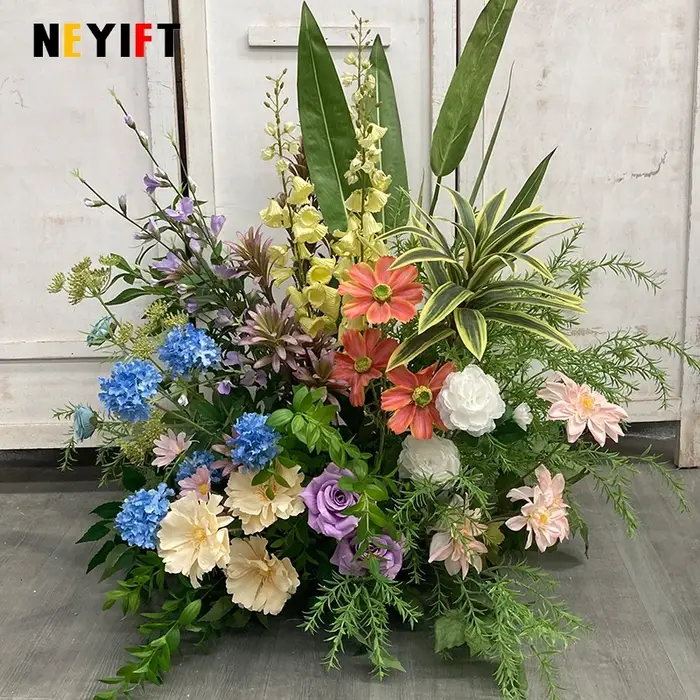 Monet série jardin Arrangement floral décoration de mariage plancher