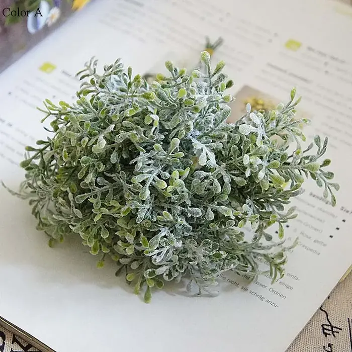 Simulation de fleur plante verte en plastique, 6 branches de pomelo agrumes, bonne qualité, distribu