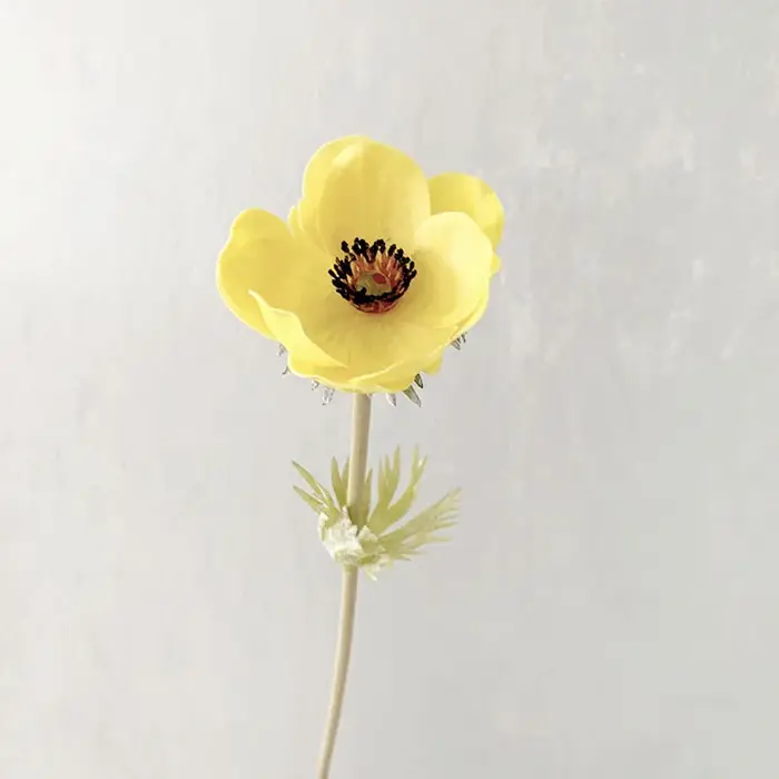 Fleurs d'anémone artificielles en PU