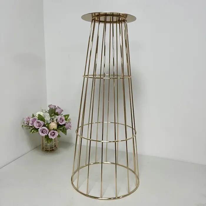 Vases en métal en forme de trompette (5/10 pièces) pour centre de table de mariage, vases à fleurs pour événements, accessoires décoratifs pour la maison