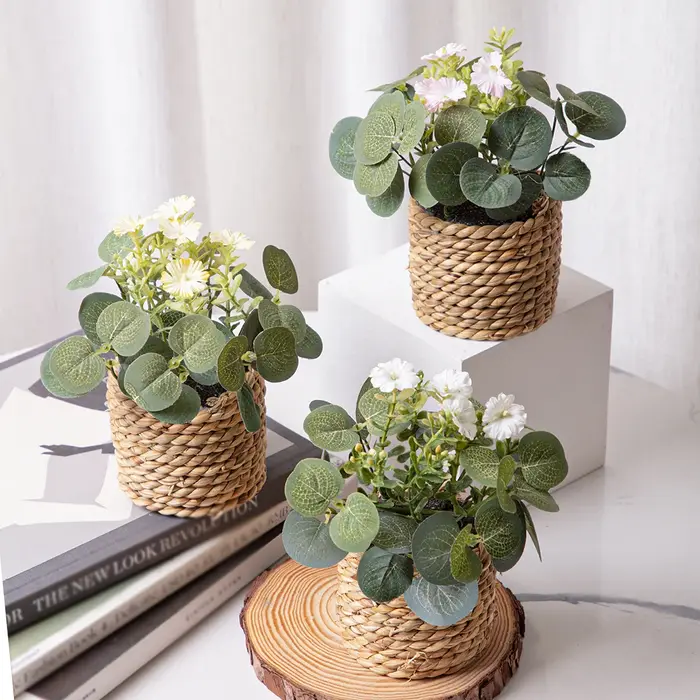 XIYA FLOWER Plantes artificielles vertes