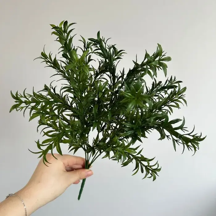 10 pièces de plantes vertes artificielles en plastique