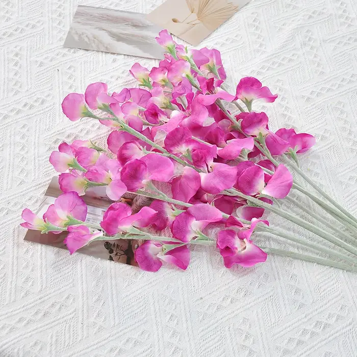 Bouquet de fleurs artificielles de pois