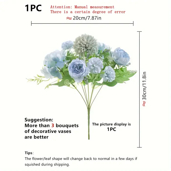 Fleurs de chrysanthème et de pivoine simulées