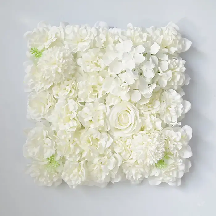 Arrangement de fleurs de pivoine artificielle, décoration murale de fond d'hôtel, boule brodée, fleu