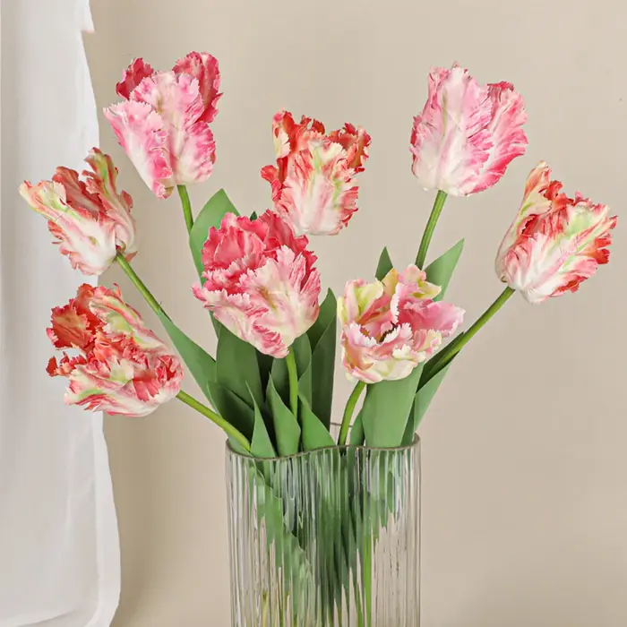 Branche de tulipe perroquet 3D de luxe