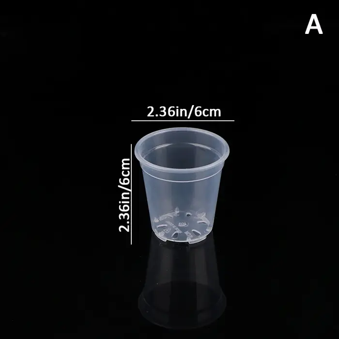 Pot de plantation rond pour orchidées, récipient de pépinière transparent, pots de démarrage ronds