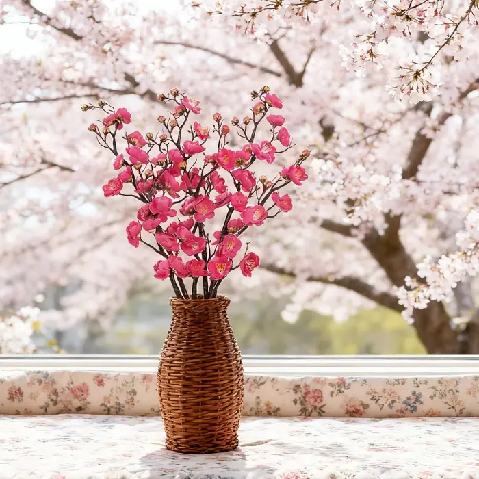 Fleurs artificielles en soie
