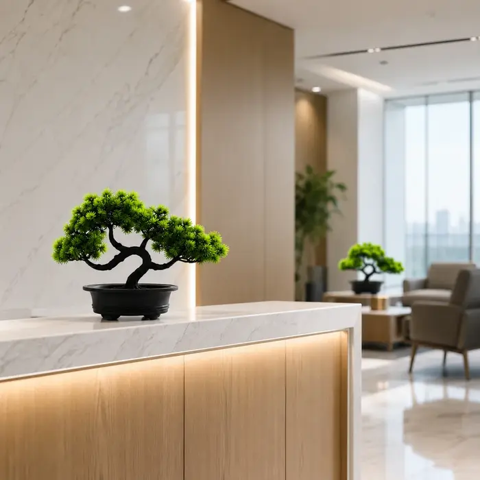 1 pièce Plante artificielle de pin Bonsaï pour la décoration de table
