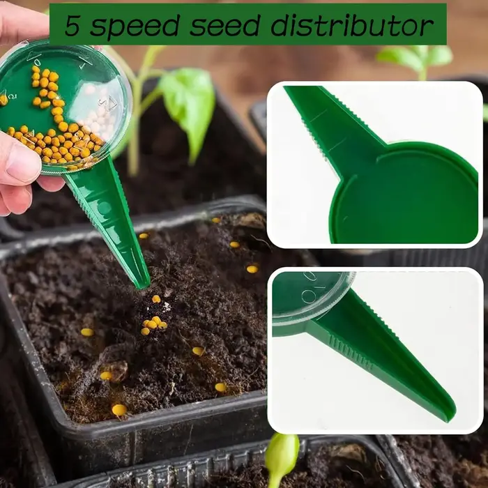 Semoir à graines, fournitures de jardinage, semoir manuel pour fleurs et plantes, pour systèmes hydroponiques, pots en plastique, pots de jardin, jardin domestique