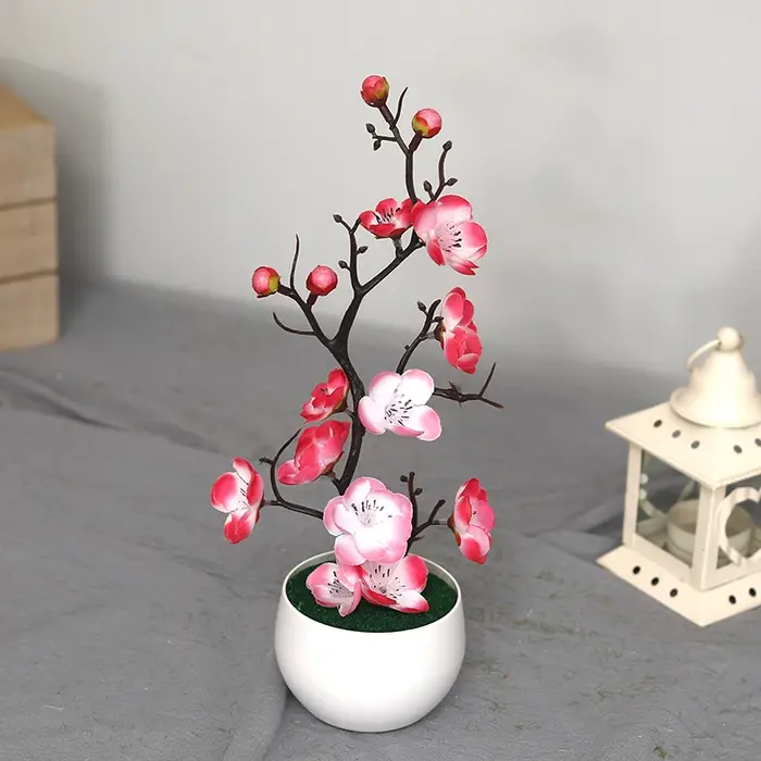 Fausses Branches de pin PE vertes de noël, plante artificielle suspendue au mur, bricolage de jardin